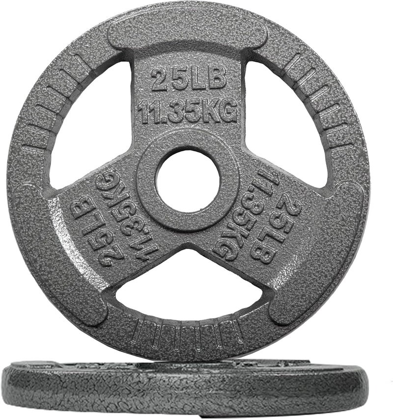 Fitvids قرص وزن أولمبي من الحديد الزهر بقطر 2 إنش لتدريب القوة ورفع الأثقال، متوفر بأوزان متعددة - Image 1